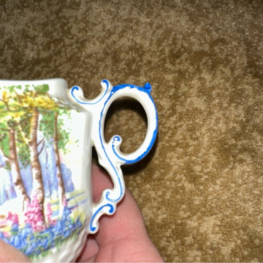 Aynsley England Bluebell Time “H.M. The Queen Creamer - Picture 7 of 9